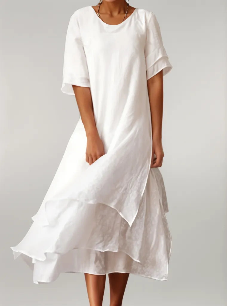 Lyana - Elegant Long Cotton Dress