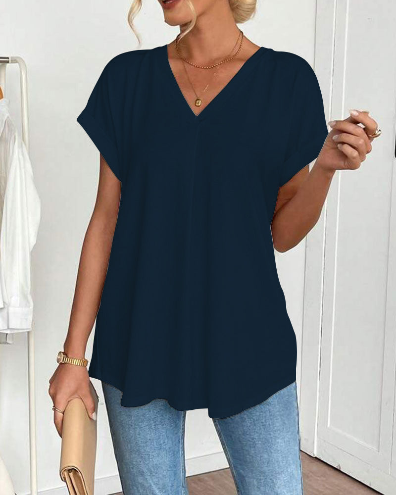 Estella - Unisex short sleeve patchwork t-shirt