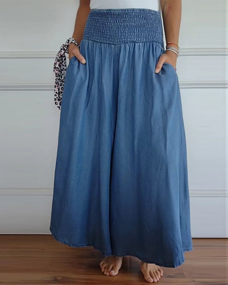 DANSA - COMFY PANTS WITH ELASTIC WAIST