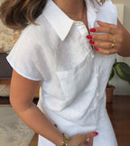 Delina - Two-Piece Cotton and Linen Set for a Fresh and Elegant Summer