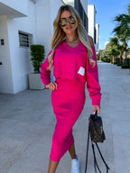 Alexis - Casual Sweatshirt Dress Set