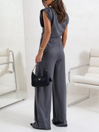 Faylira - Elegant Sleeveless Top and Pants Set