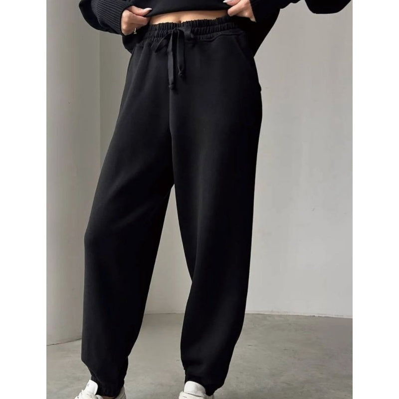 Rie - Women's Knitted Half Zip Sports Set