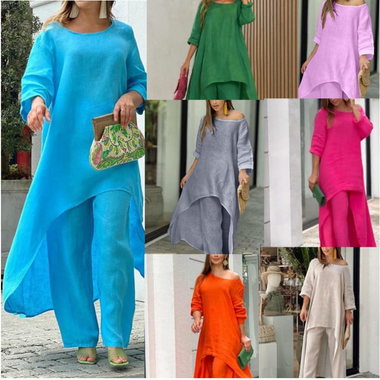 Clarisse - Women's Casual Linen Set