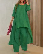 Clarisse - Women's Casual Linen Set