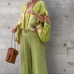 Régine - 2 Piece Loose Printed Chiffon Set