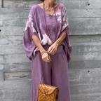 Régine - 2 Piece Loose Printed Chiffon Set