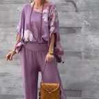Régine - 2 Piece Loose Printed Chiffon Set