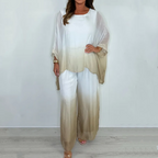 Kyra - Dip Dye Set with Flowy Top and Wide Leg Pants