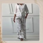 Penelope - Two-Piece Cardigan and High-Waisted Pants Set